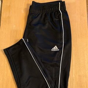 Black adidas track pants